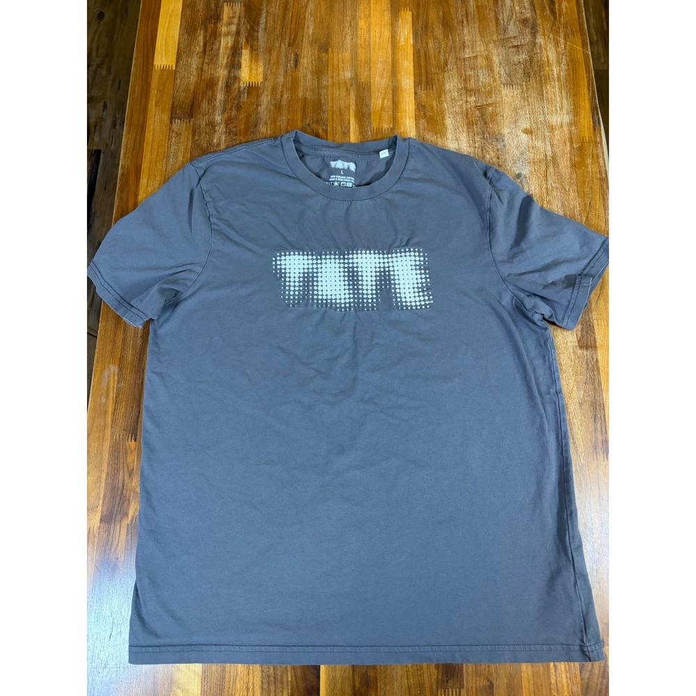 Tate Modern Art Gallery Logo T-Shirt Mens L Gray Organic Cotton Stanley Stella